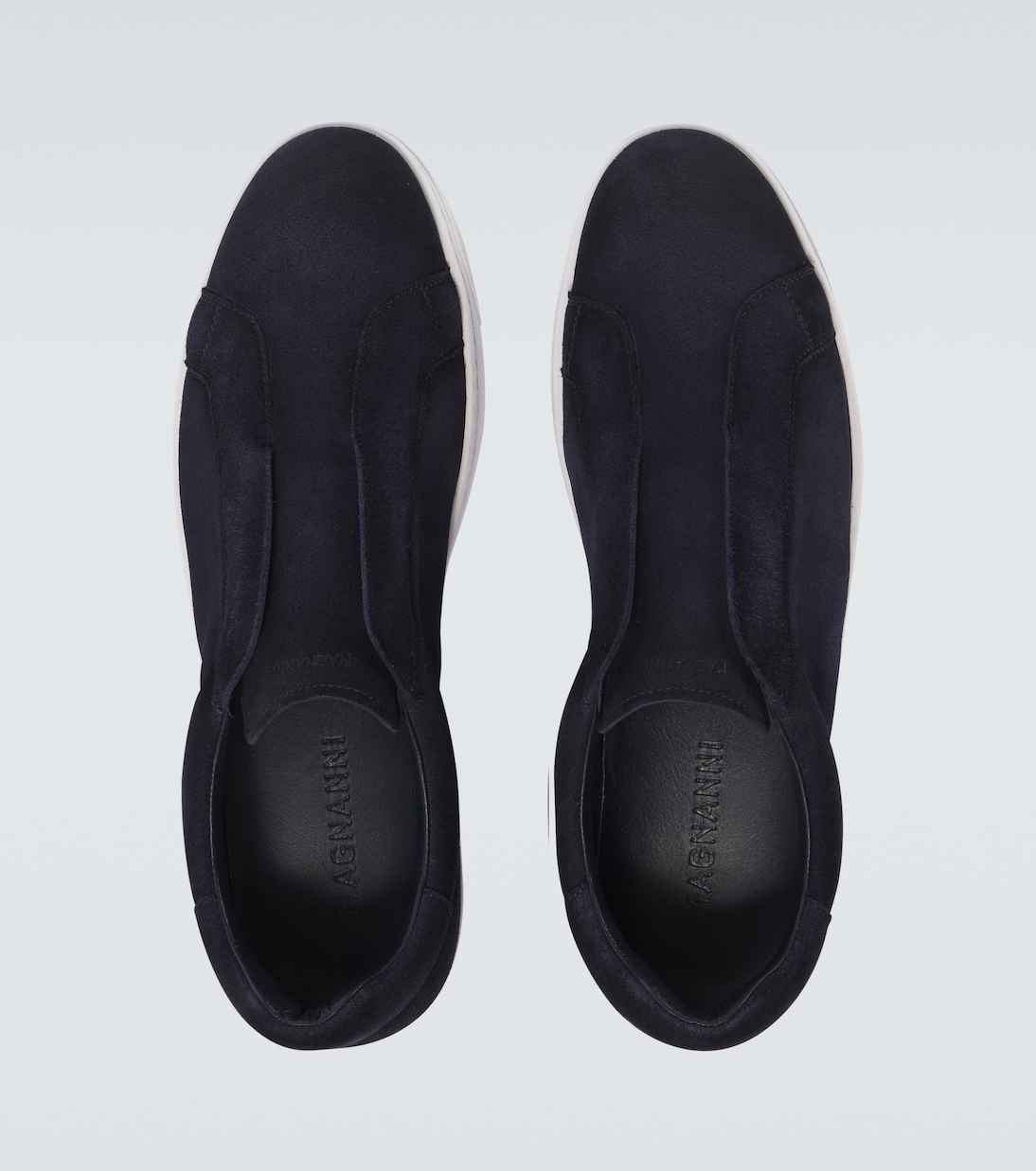 Open suede sneakers | Magnanni