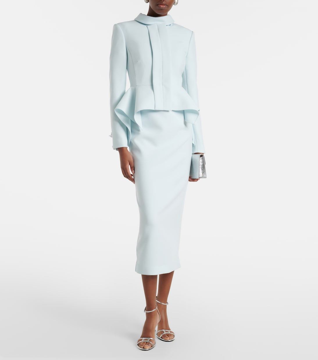 Peplum crêpe blazer | Roland Mouret
