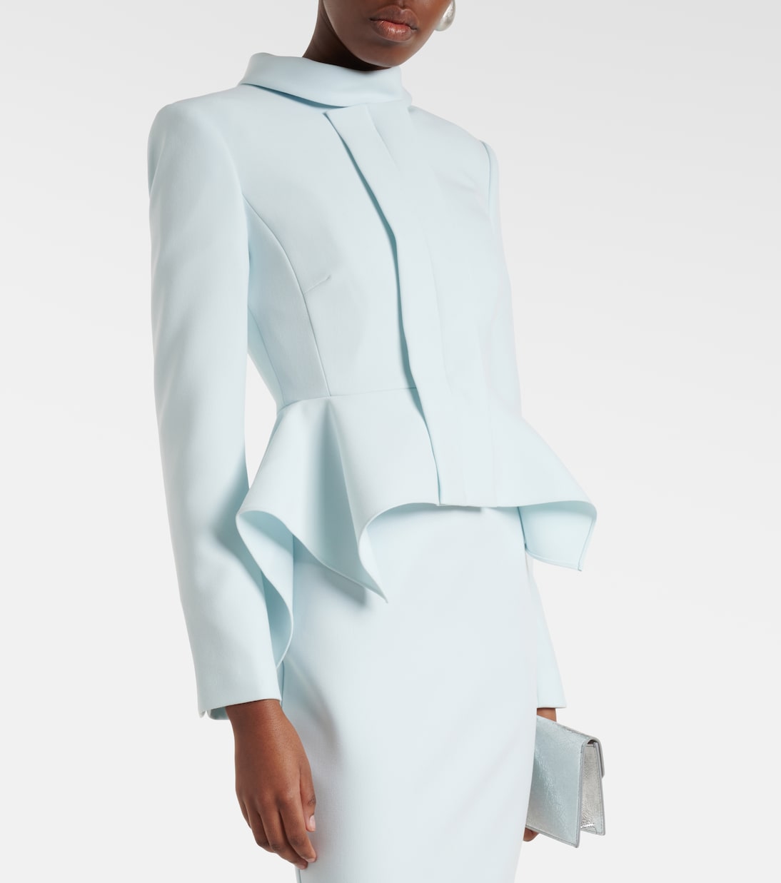 Peplum crêpe blazer | Roland Mouret