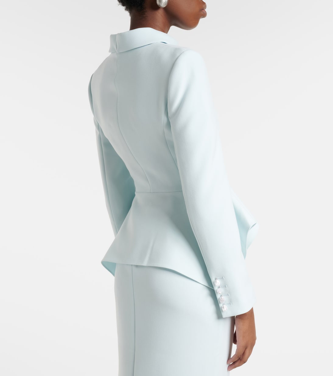 Peplum crêpe blazer | Roland Mouret