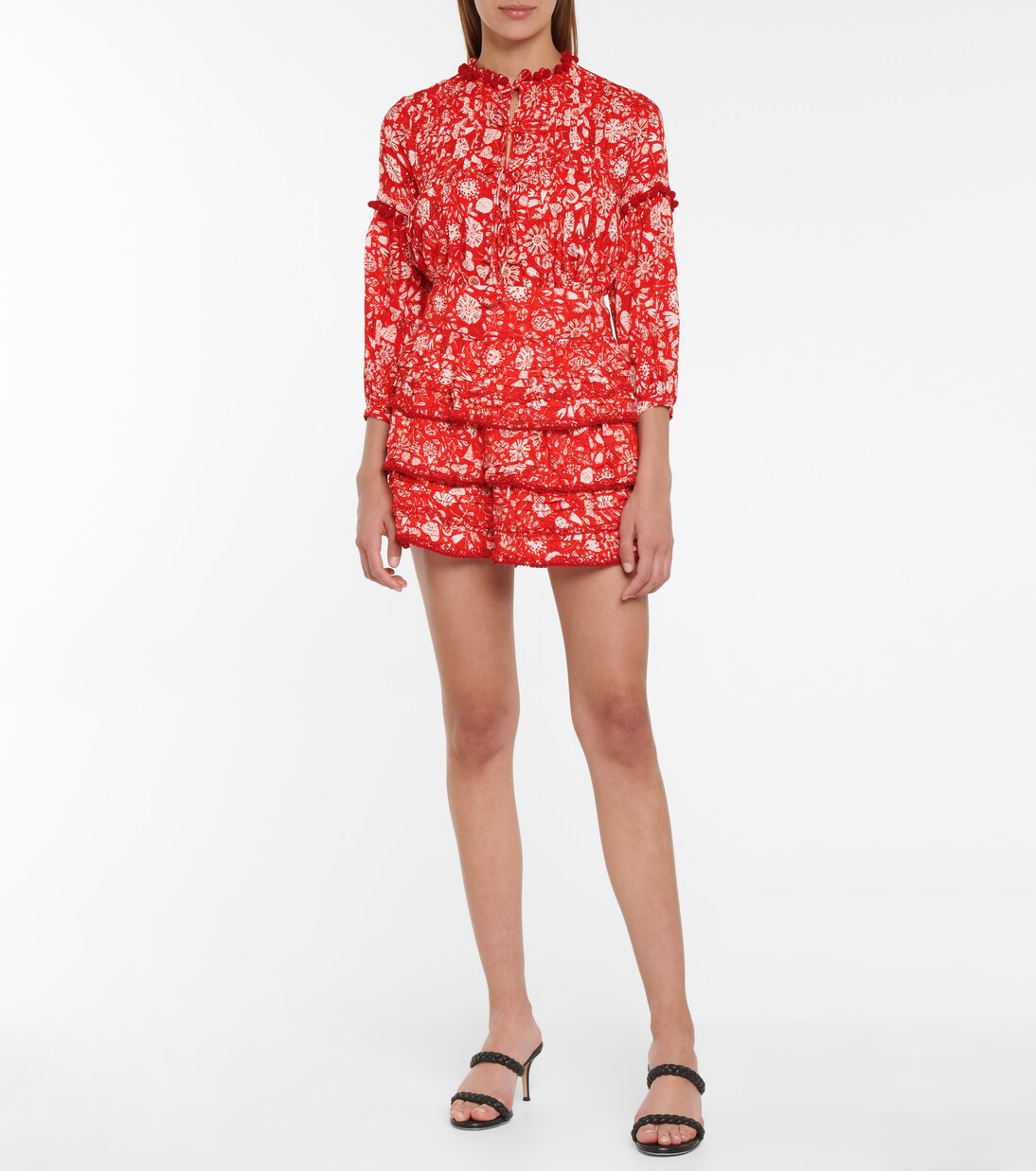 Bibi floral miniskirt | Poupette St Barth