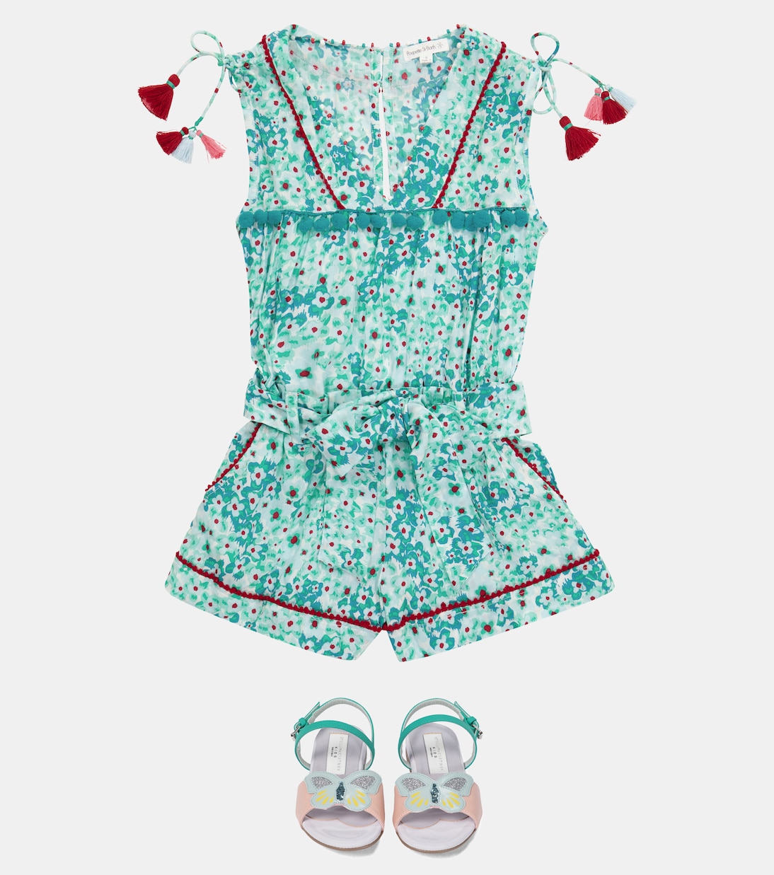 Bedruckter Playsuit Mya | Poupette St Barth Kids