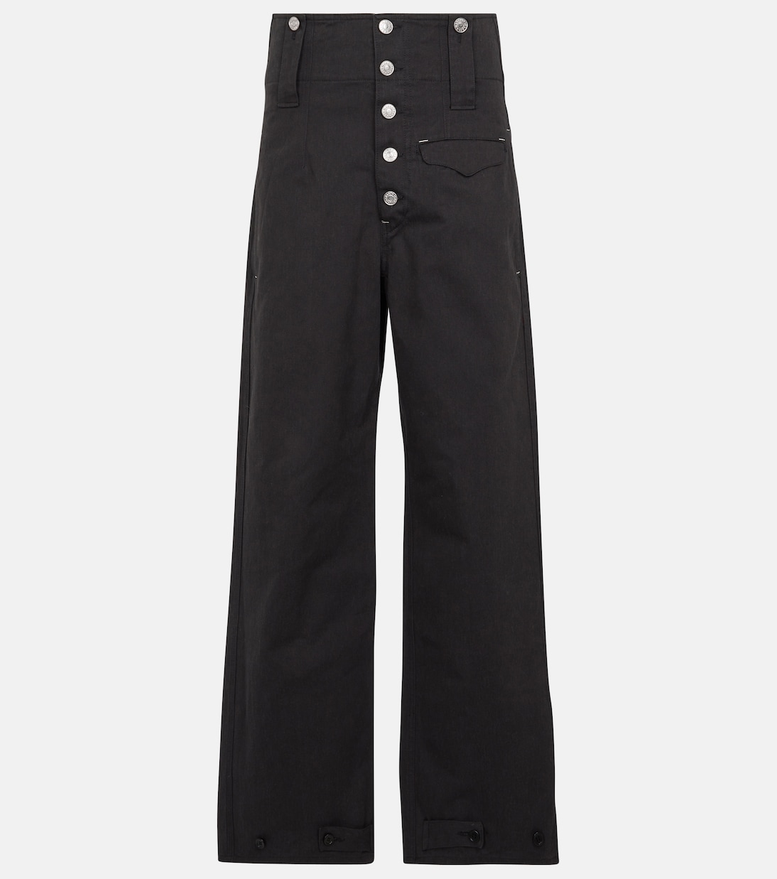 Pantalon Darlena à taille haute en coton | Isabel Marant