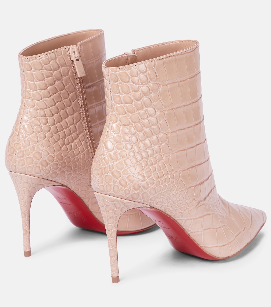 Botines de piel efecto cocodrilo | Christian Louboutin