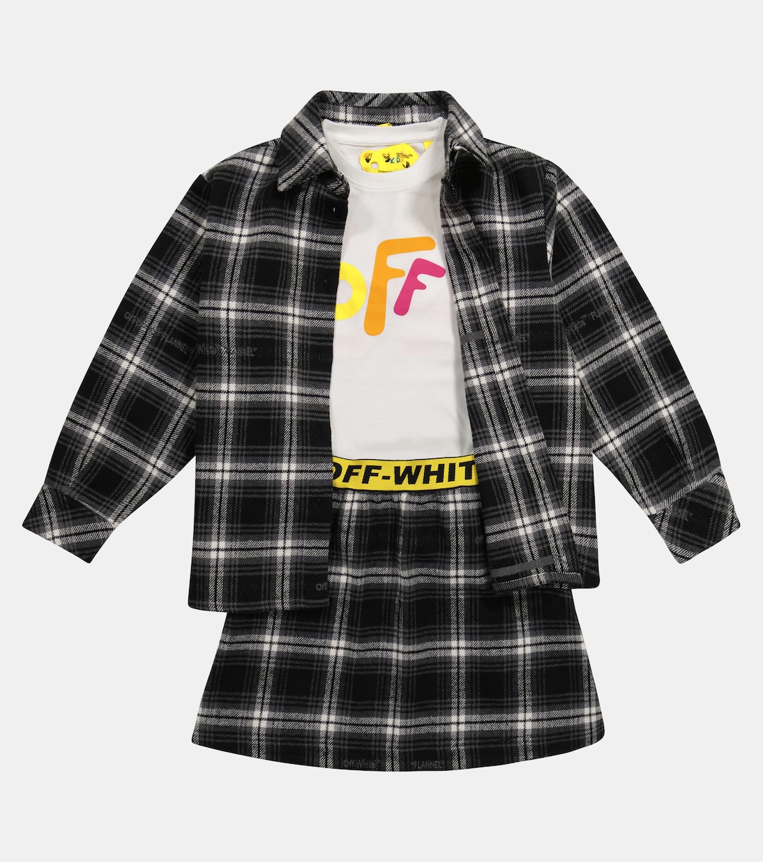 Minirock aus Flanell | Off-White Kids