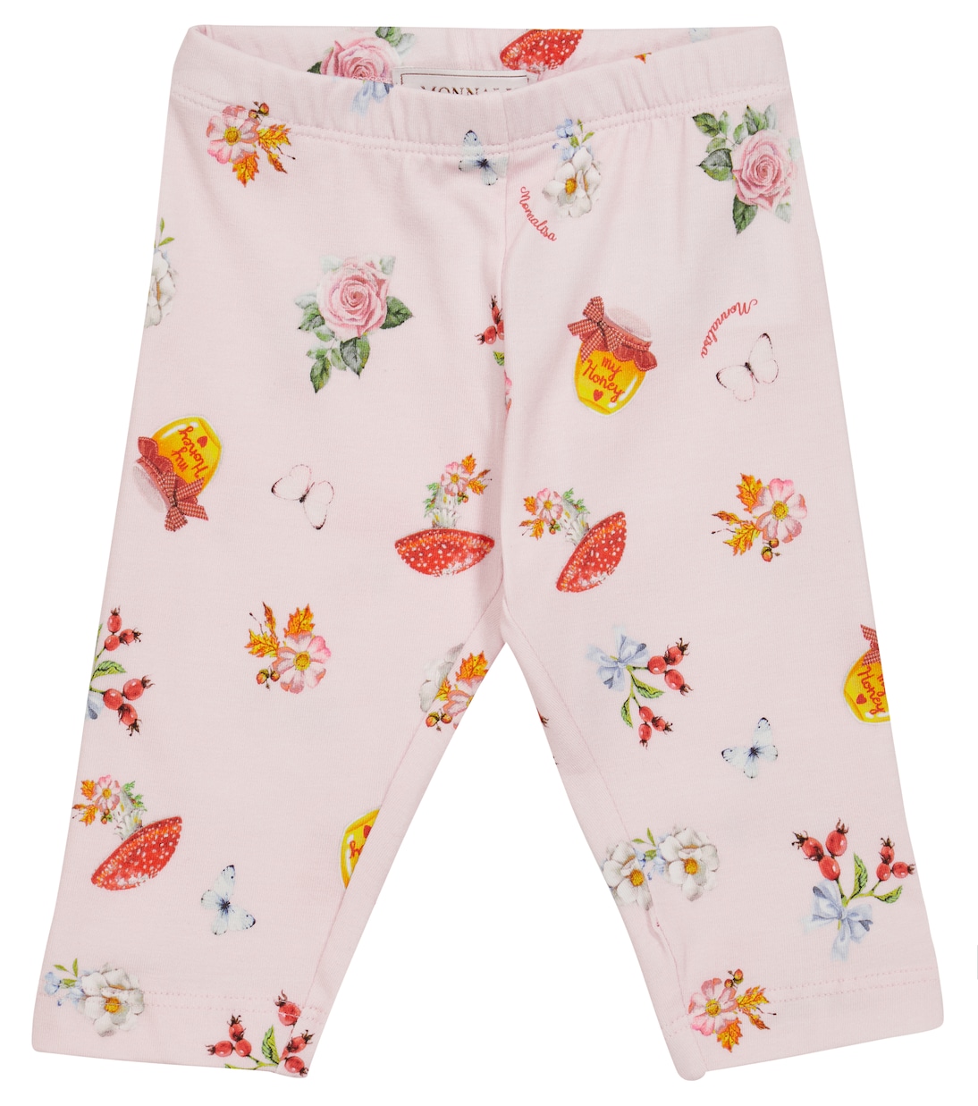 Legging en coton mélangé à fleurs | Monnalisa