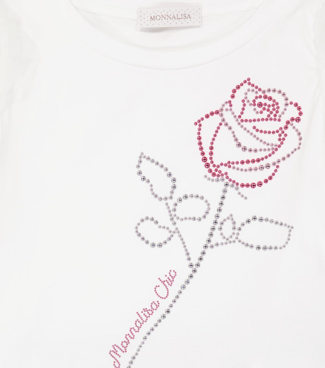 T-shirt in cotone e tulle | Monnalisa
