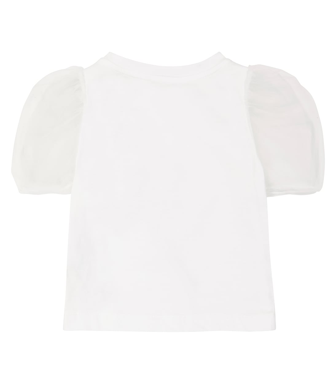 T-shirt in cotone e tulle | Monnalisa