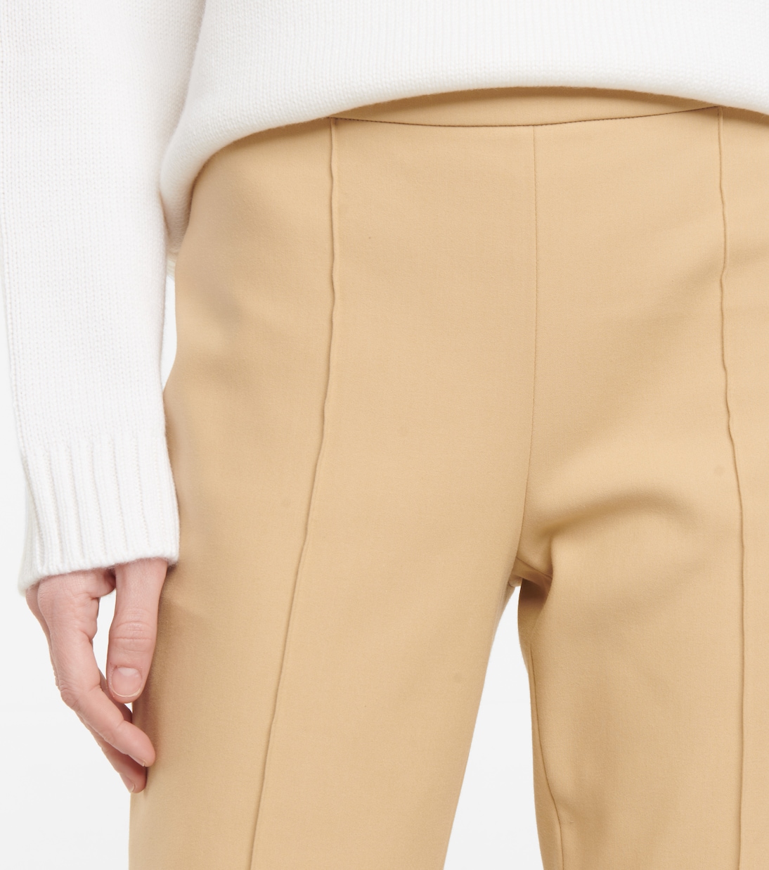 Mirel mid-rise cotton slim pants | Loro Piana