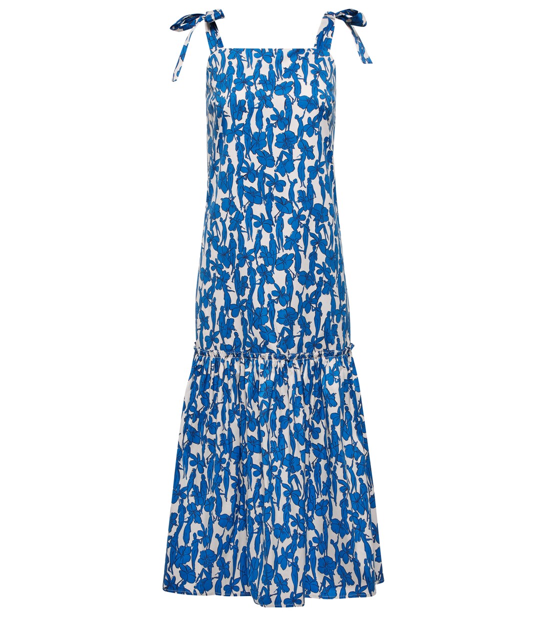 Abito midi in misto cotone con stampa | Tory Burch