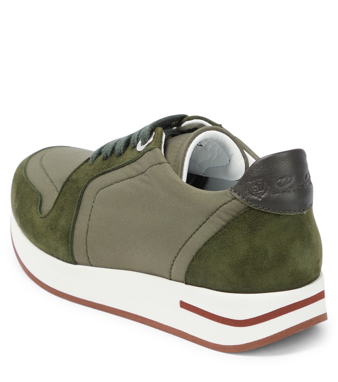 My Wind suede-trimmed sneakers | Loro Piana Kids