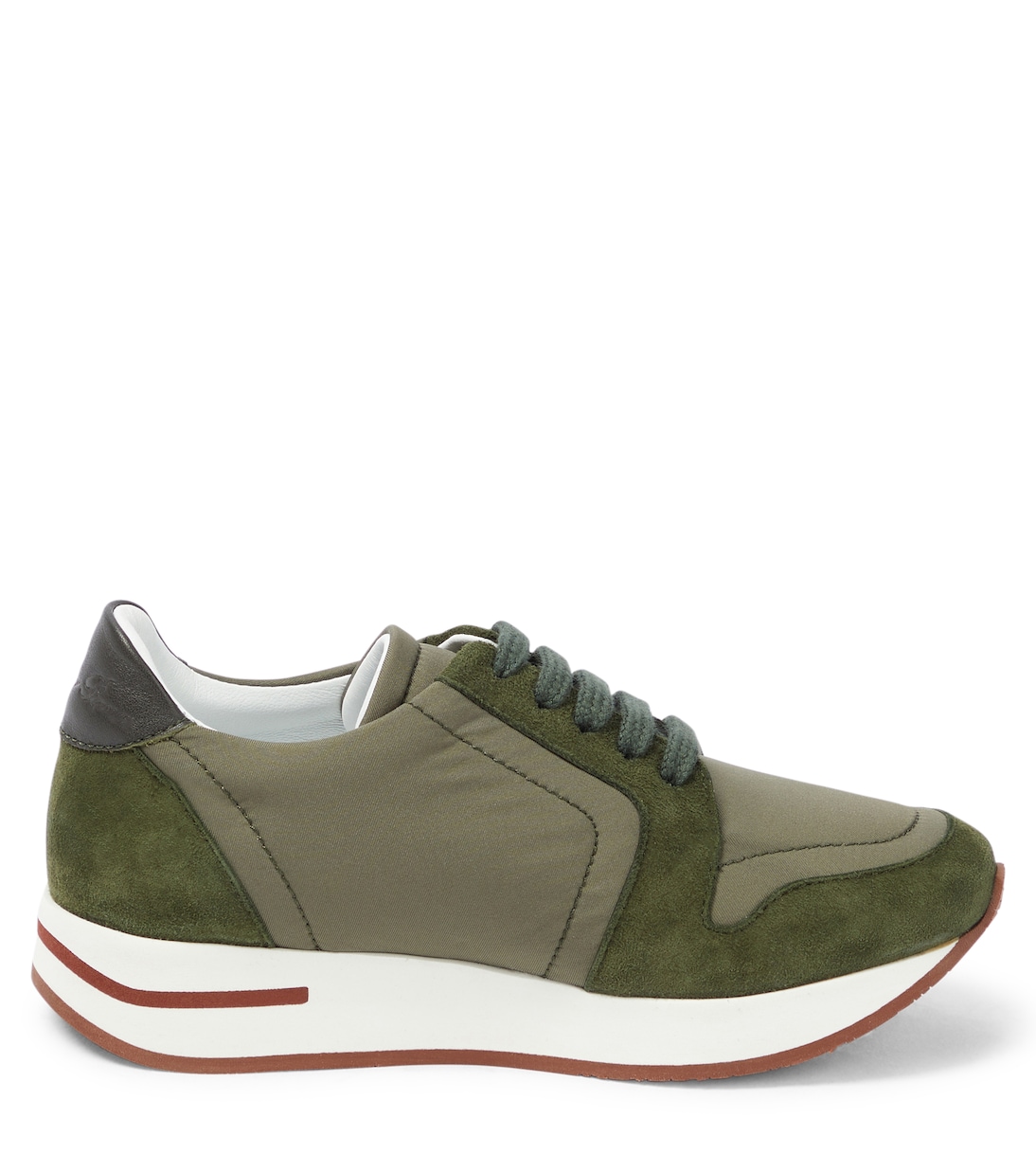 My Wind suede-trimmed sneakers | Loro Piana Kids