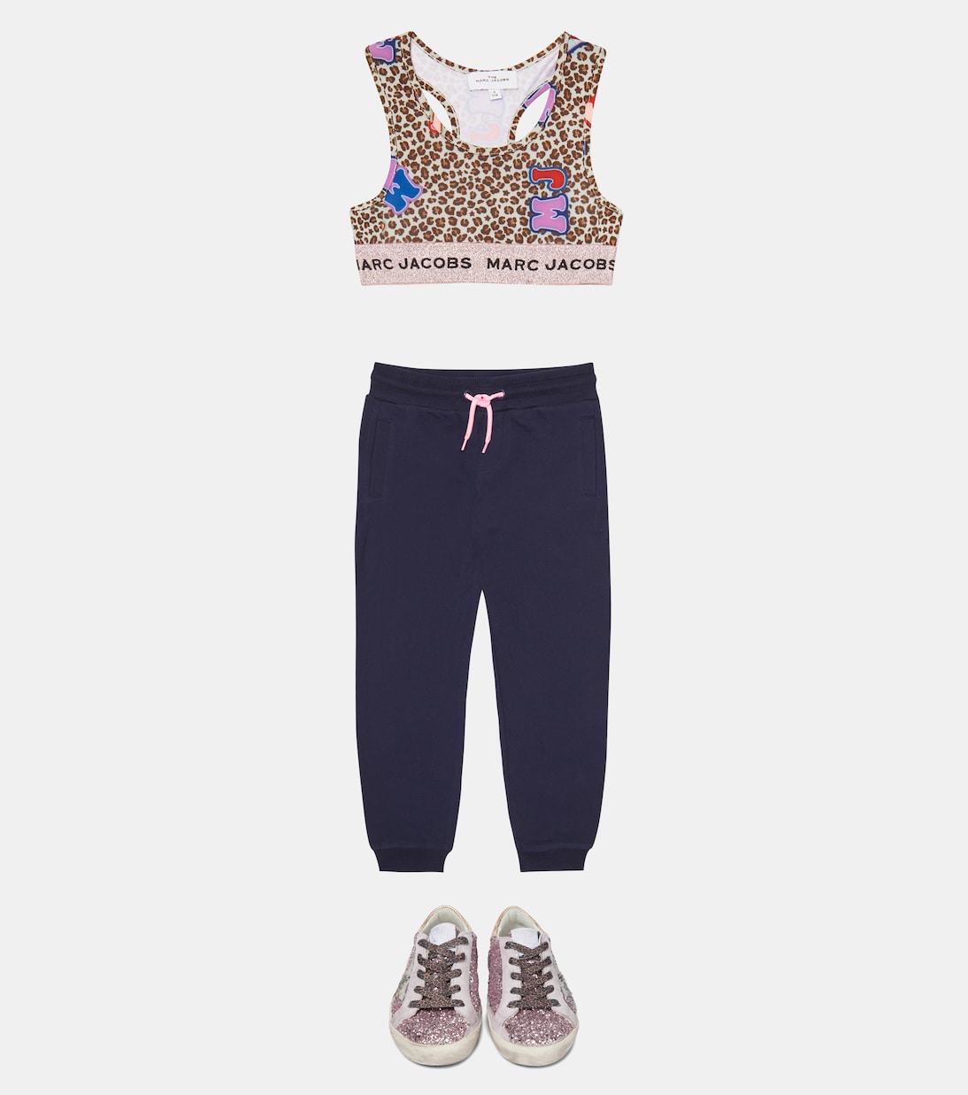 Leopard-print cropped top | Marc Jacobs Kids