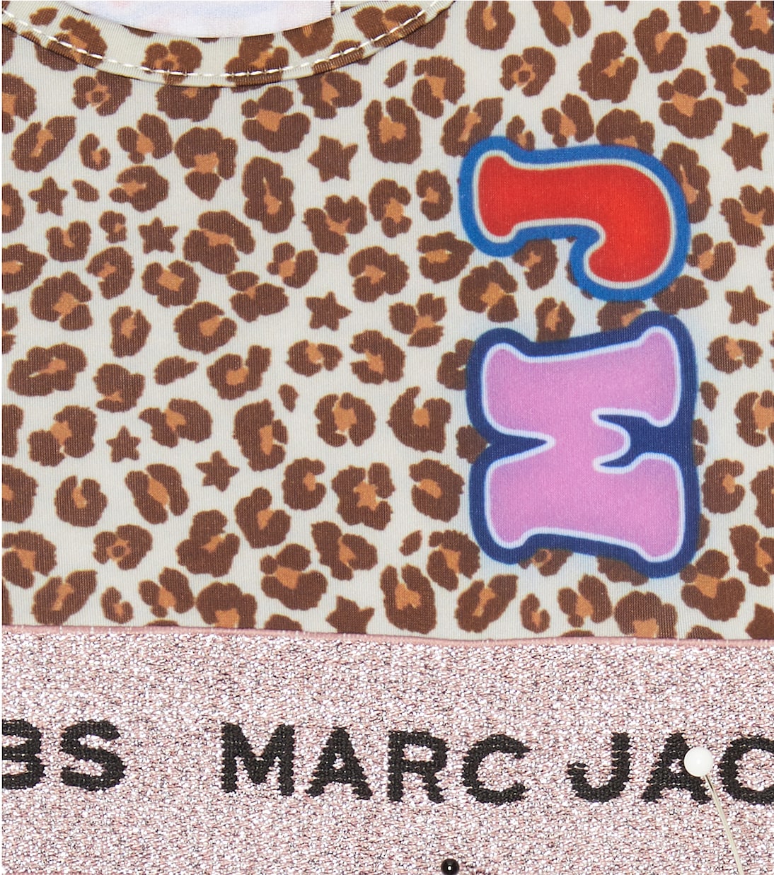 Leopard-print cropped top | Marc Jacobs Kids
