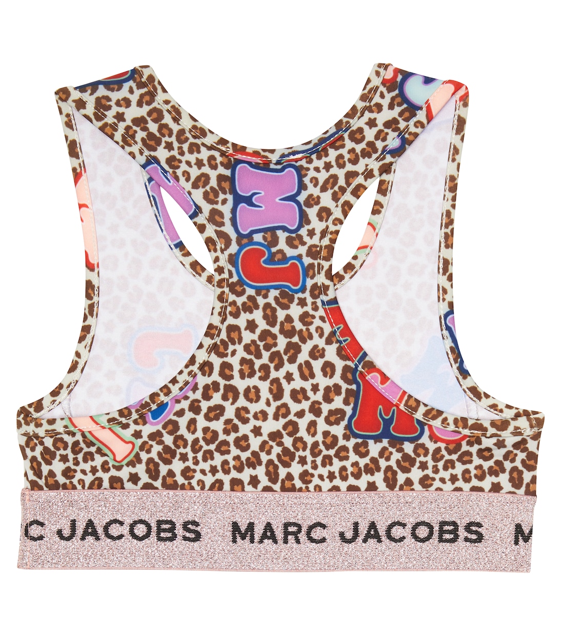 Leopard-print cropped top | Marc Jacobs Kids