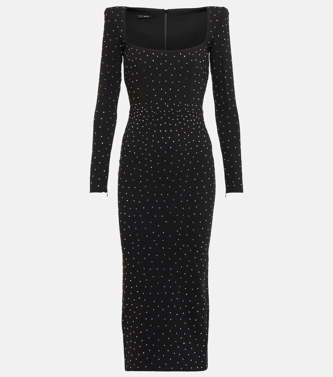 Vestido midi Tiernan de crepé adornado | Alex Perry