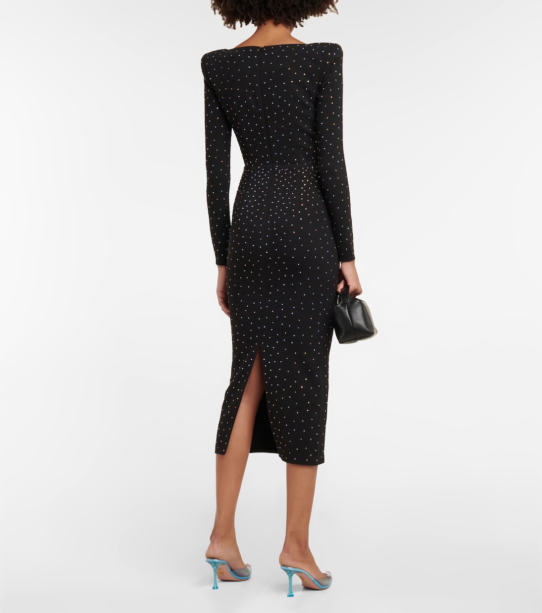 Vestido midi Tiernan de crepé adornado | Alex Perry