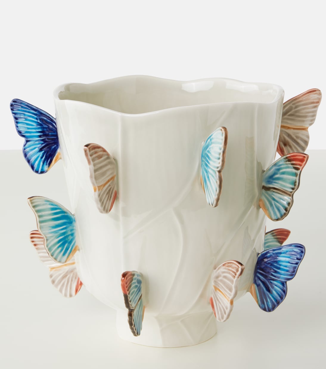 By Claudia Schiffer Cloudy Butterflies Large vase | Bordallo Pinheiro