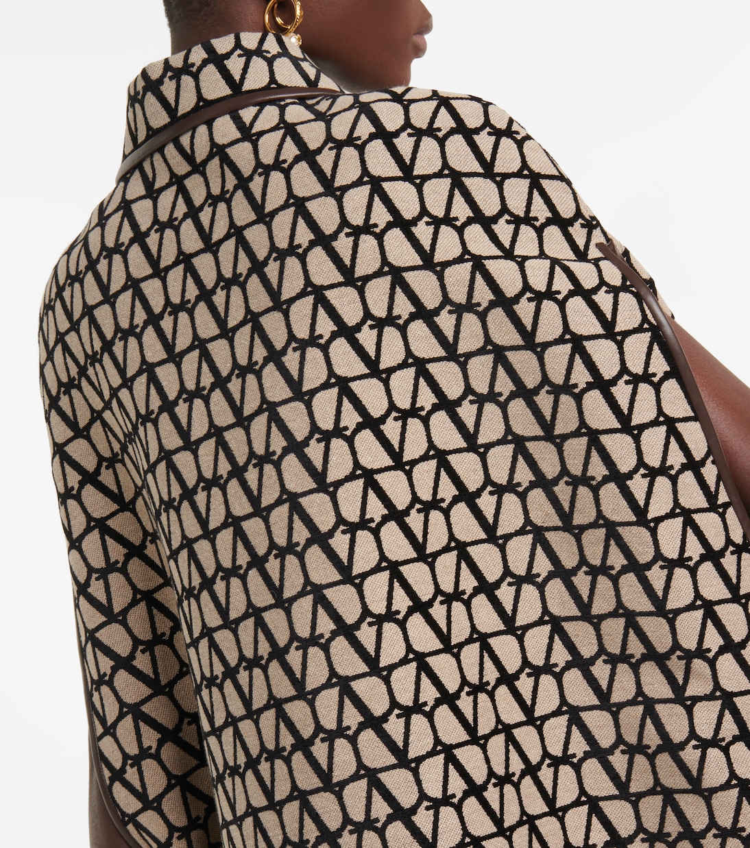 Mantella Toile Iconographe con pelle | Valentino