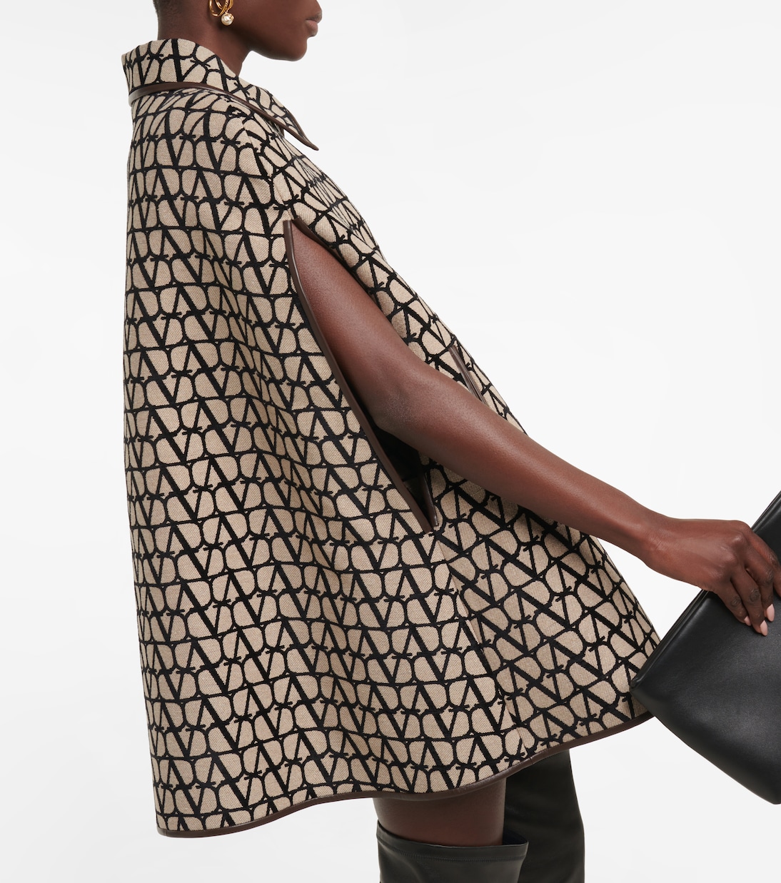 Mantella Toile Iconographe con pelle | Valentino