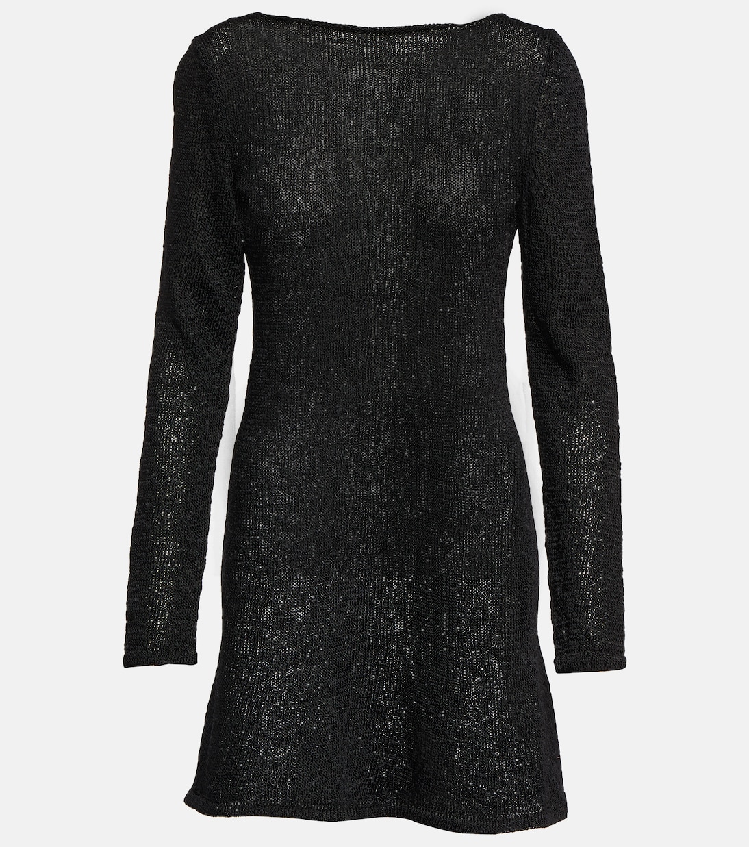 Chain-embellished raffia-effect minidress | Tom Ford