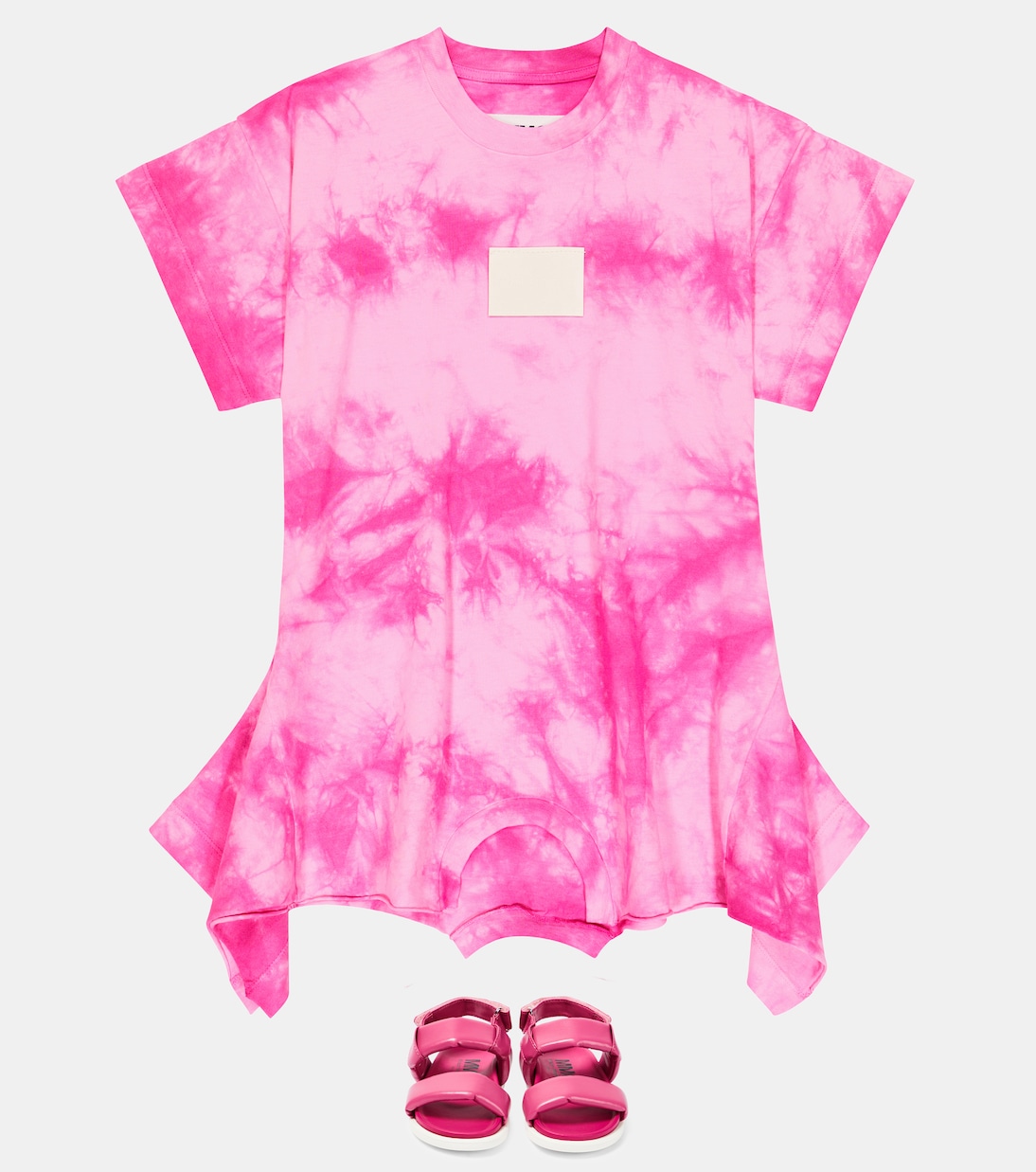 Vestido estilo camiseta tie-dye | MM6 Maison Margiela Kids
