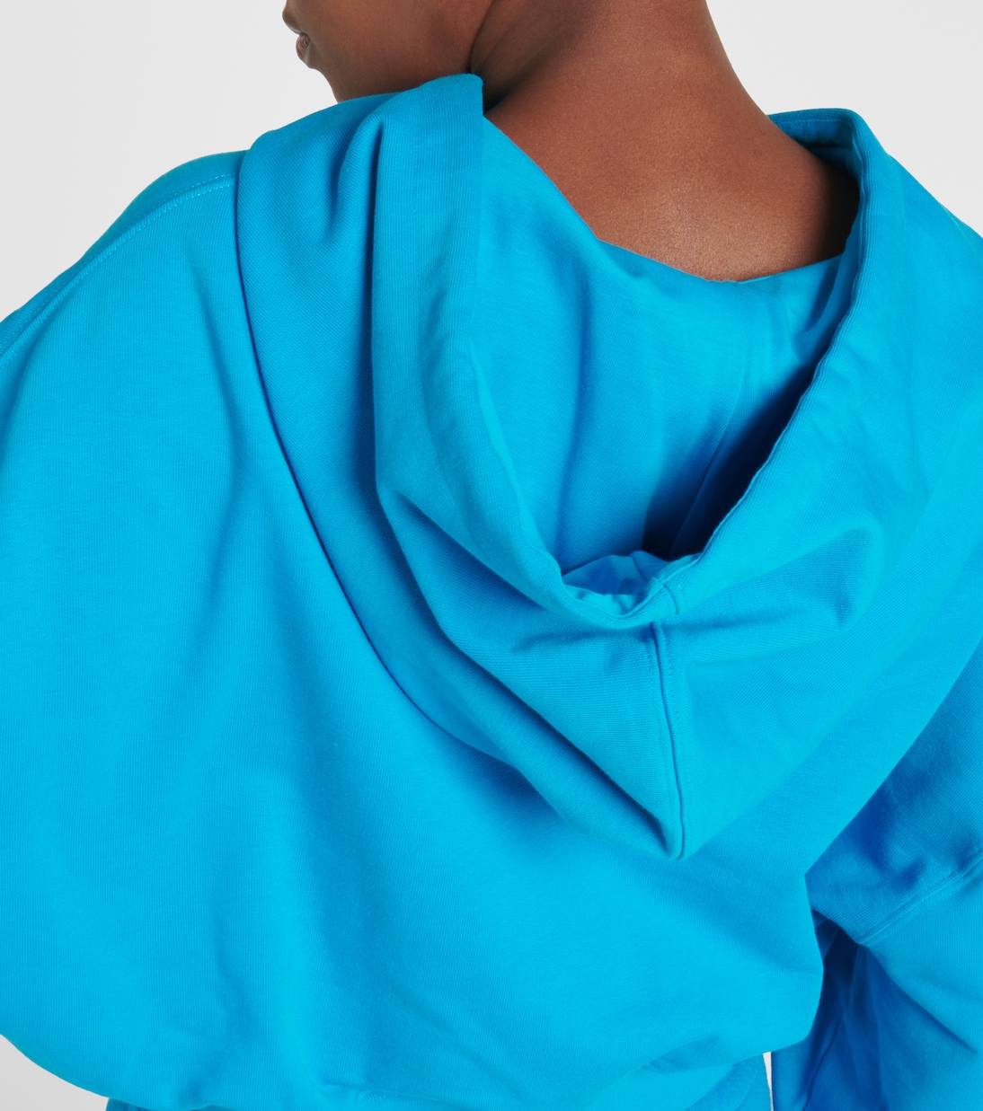 Cropped cotton hoodie | Off-White