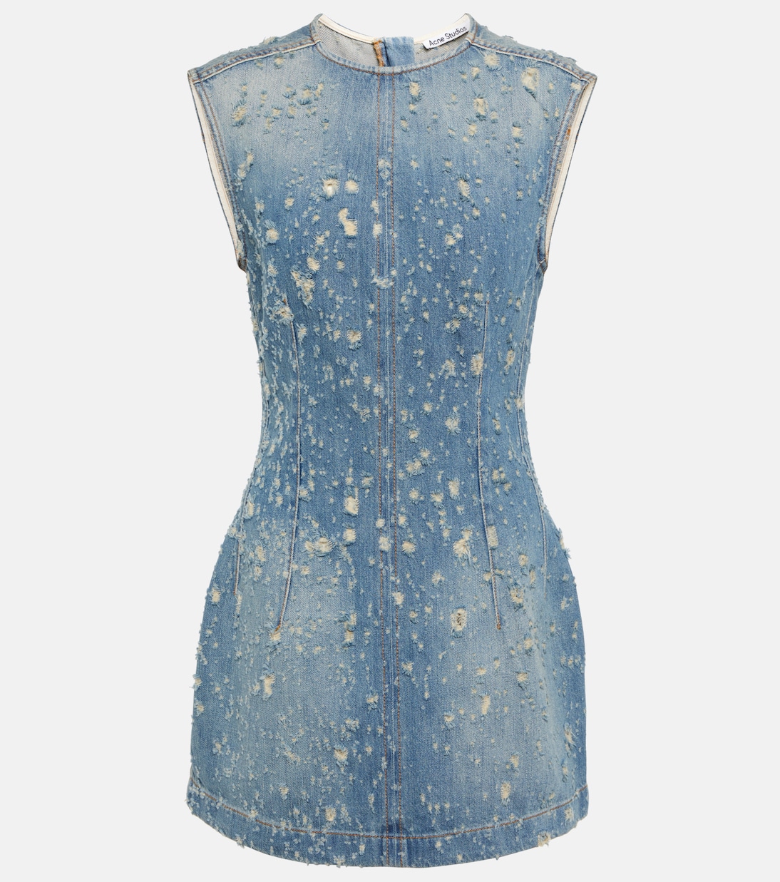 Distressed denim minidress | Acne Studios
