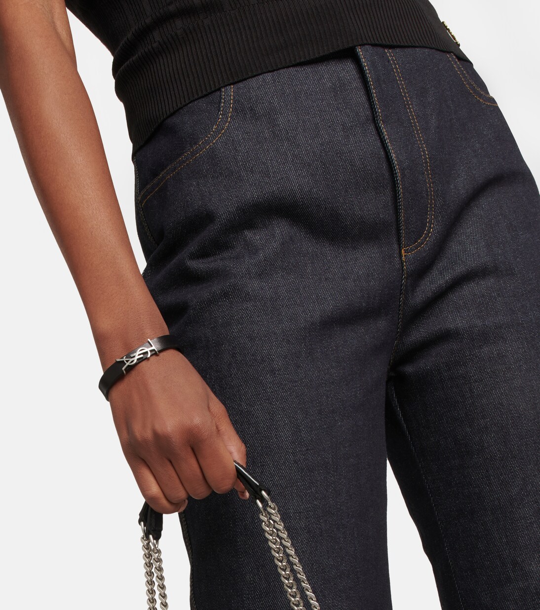Bracciale Opyum in pelle | Saint Laurent