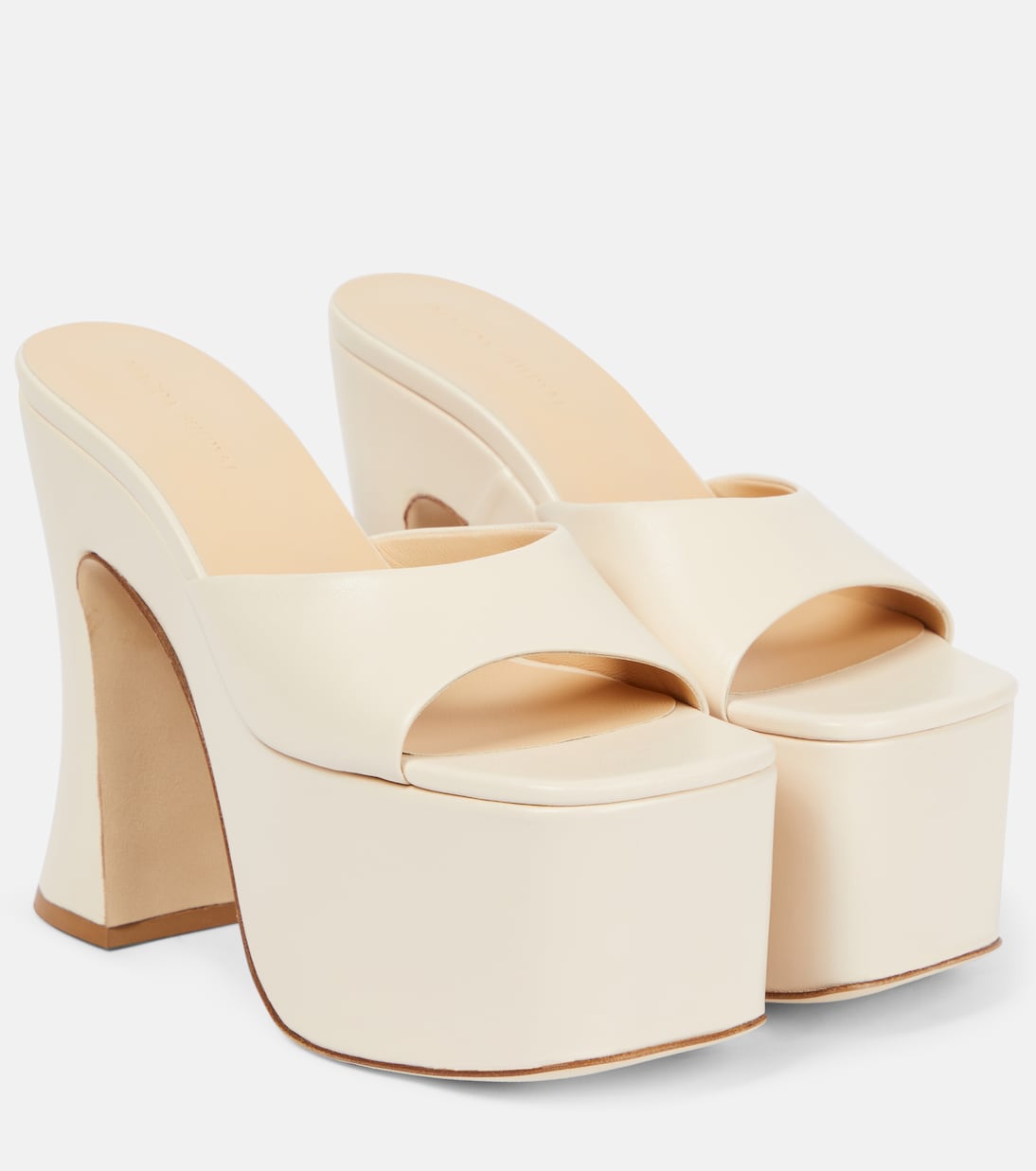 Leather platform mules | Magda Butrym
