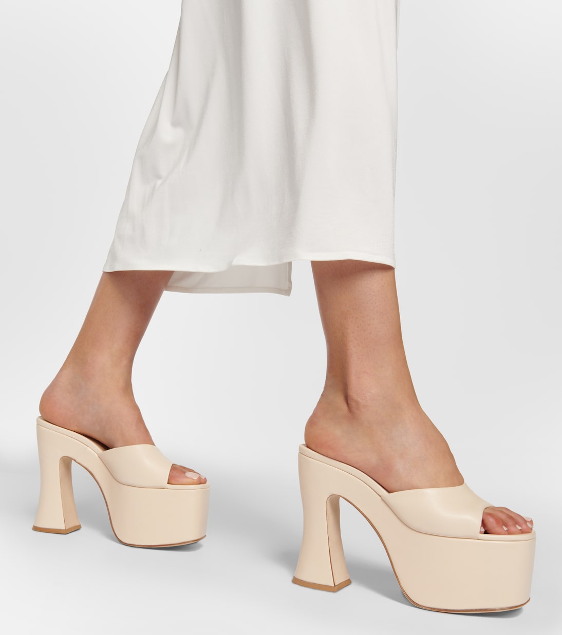 Leather platform mules | Magda Butrym