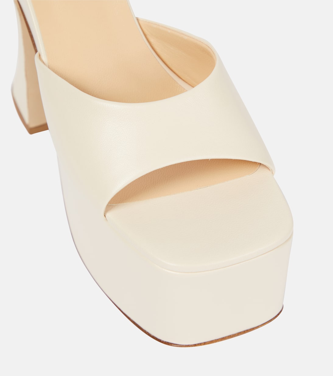 Leather platform mules | Magda Butrym