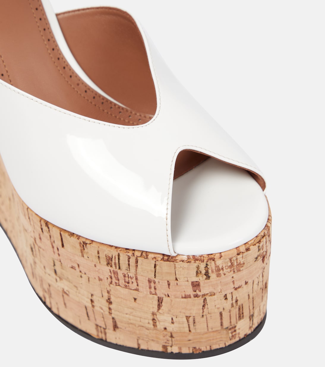Patent leather wedge sandals | Alaïa