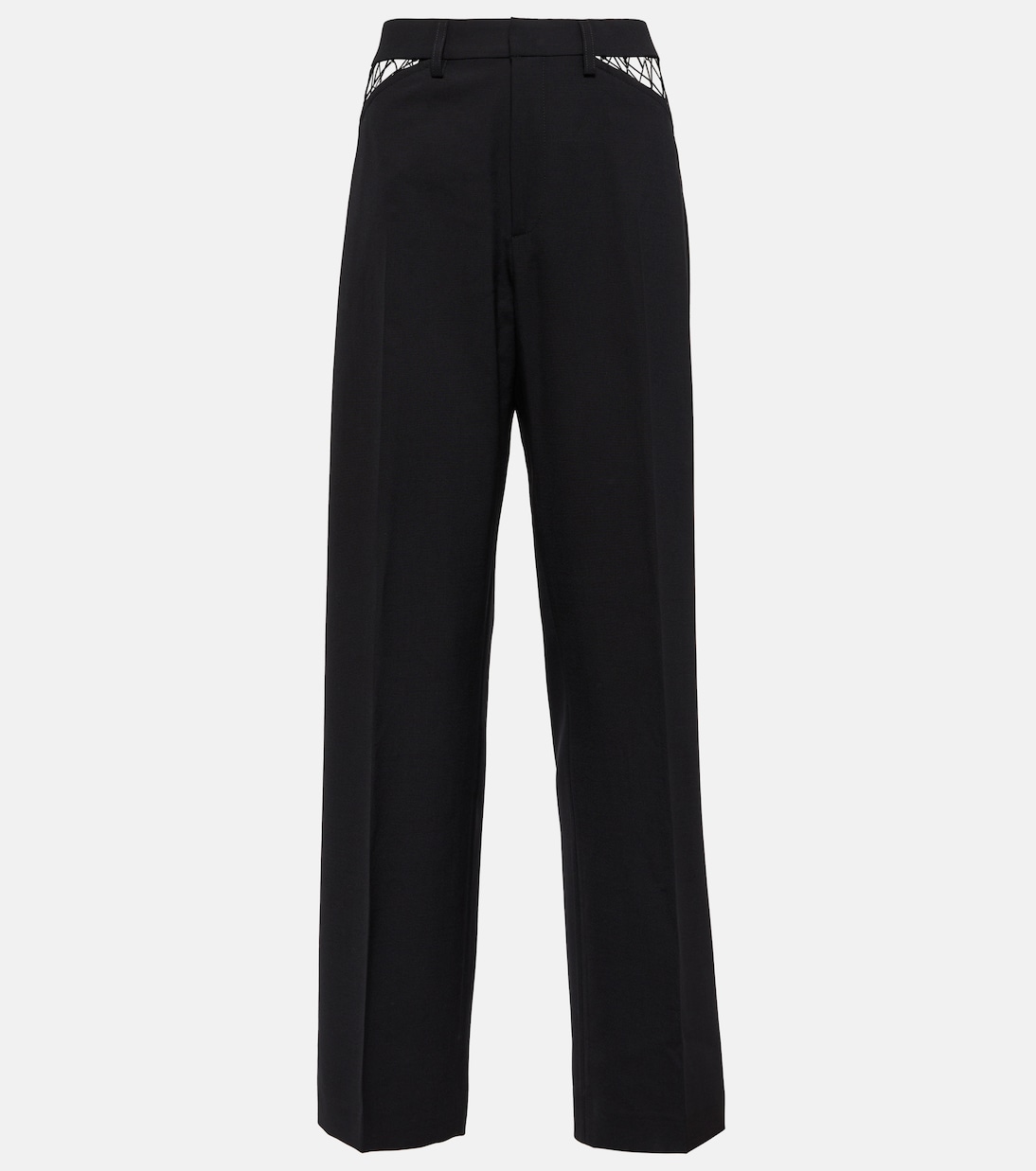 Pantaloni regular in lana con cut-out | Dion Lee