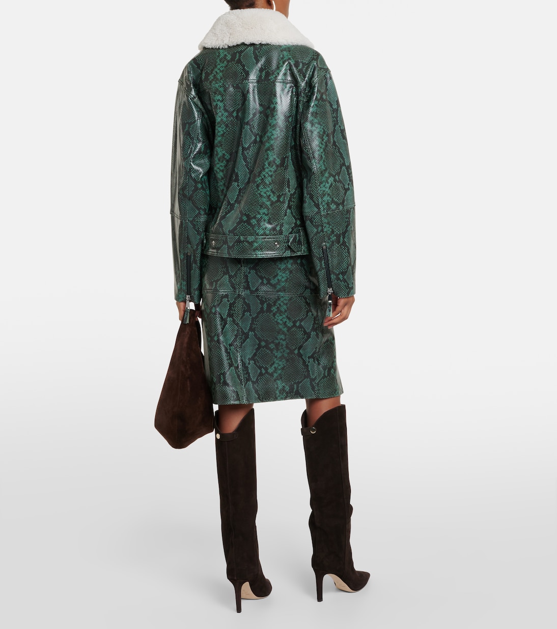 Urban Jungle snake-print leather jacket | Dorothee Schumacher
