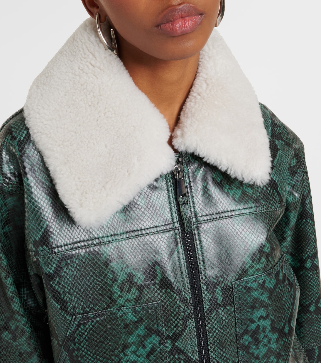 Urban Jungle snake-print leather jacket | Dorothee Schumacher
