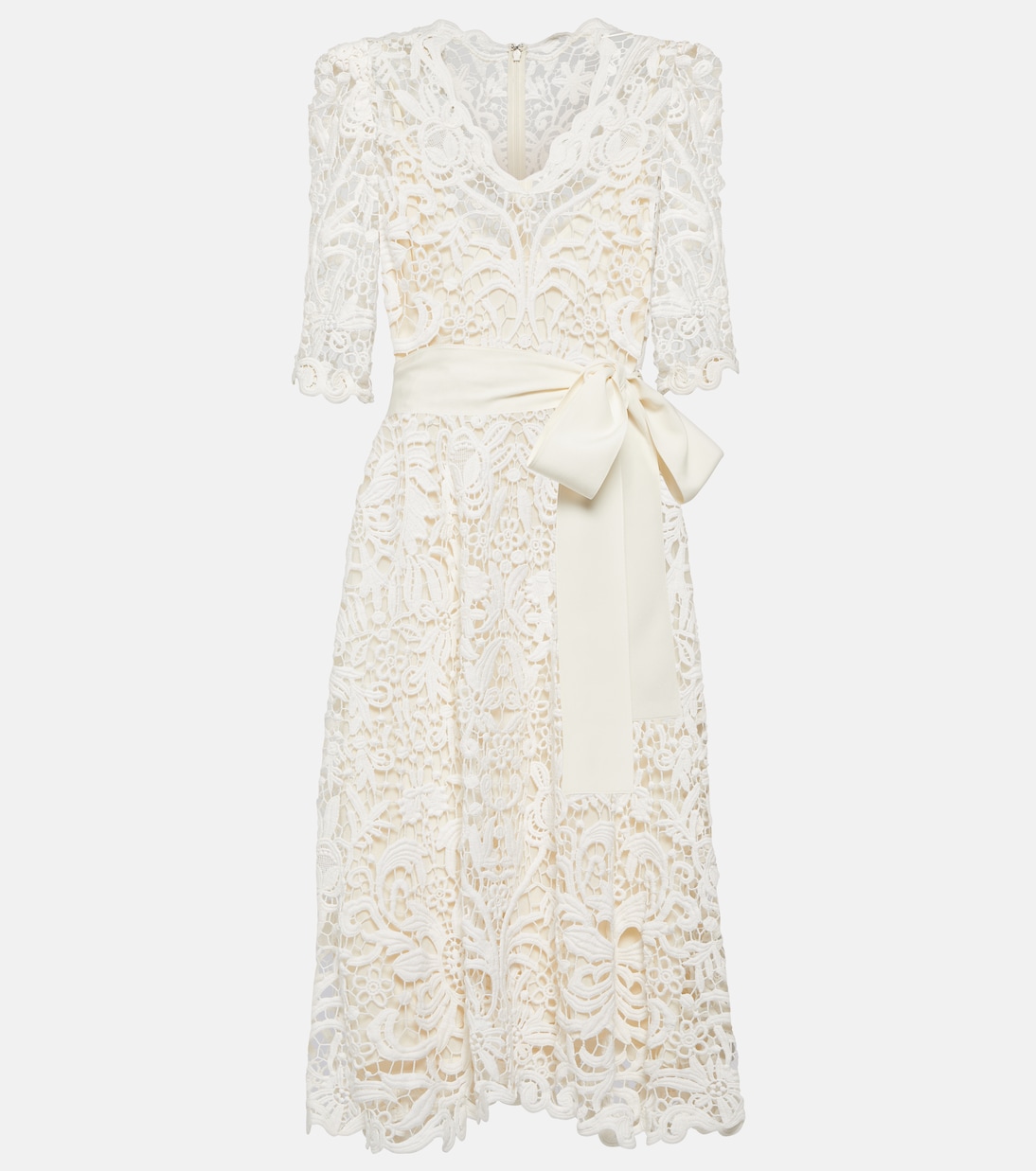 Vestido midi con encaje | Elie Saab