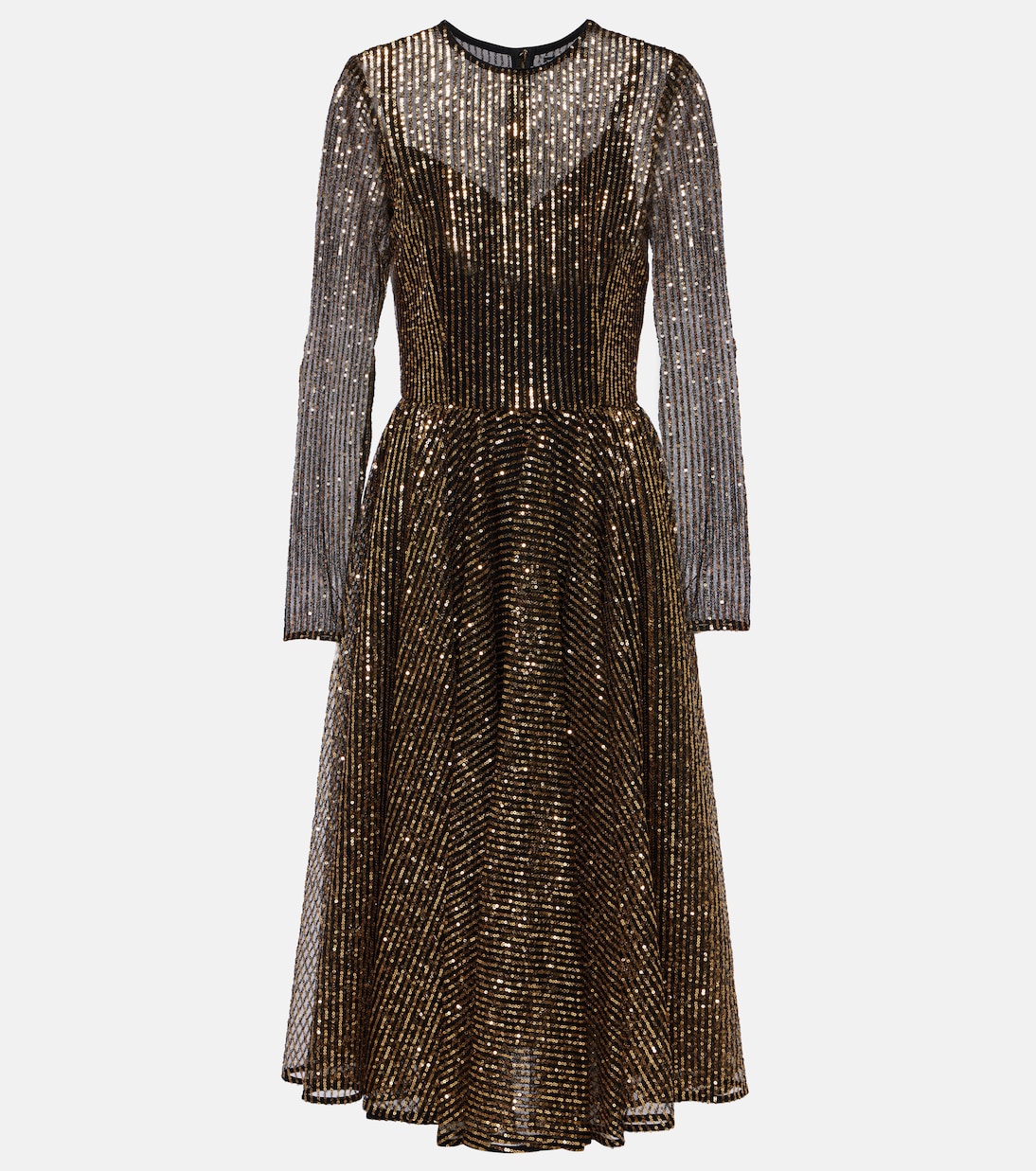 Vestido midi de tul con lentejuelas | Dolce&Gabbana