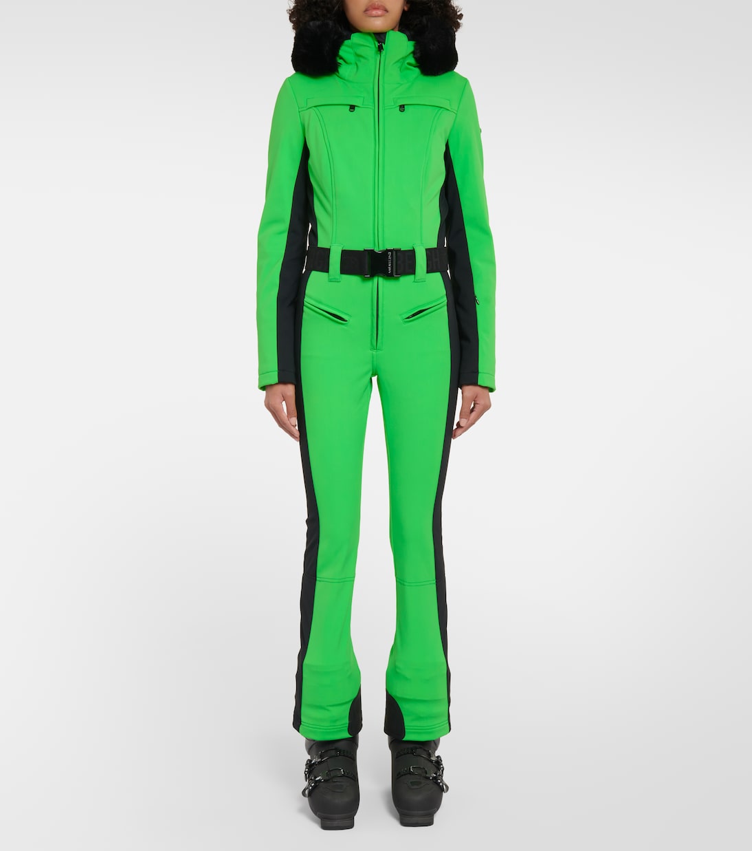 Parry faux fur-trimmed ski suit | Goldbergh