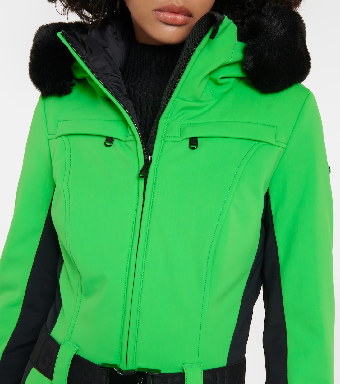 Parry faux fur-trimmed ski suit | Goldbergh