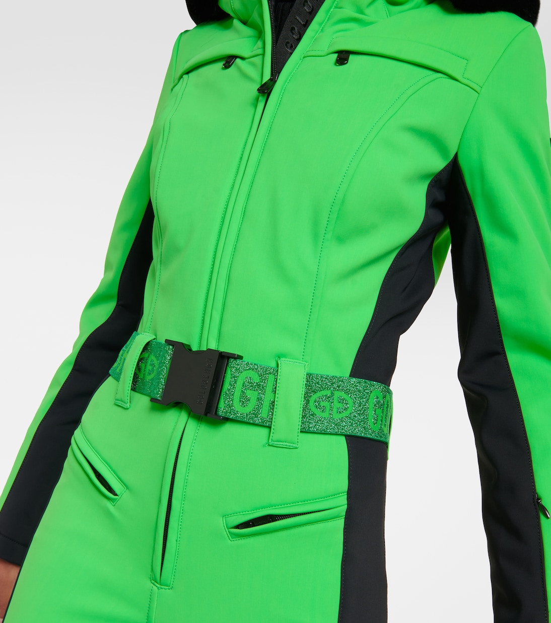 Parry faux fur-trimmed ski suit | Goldbergh