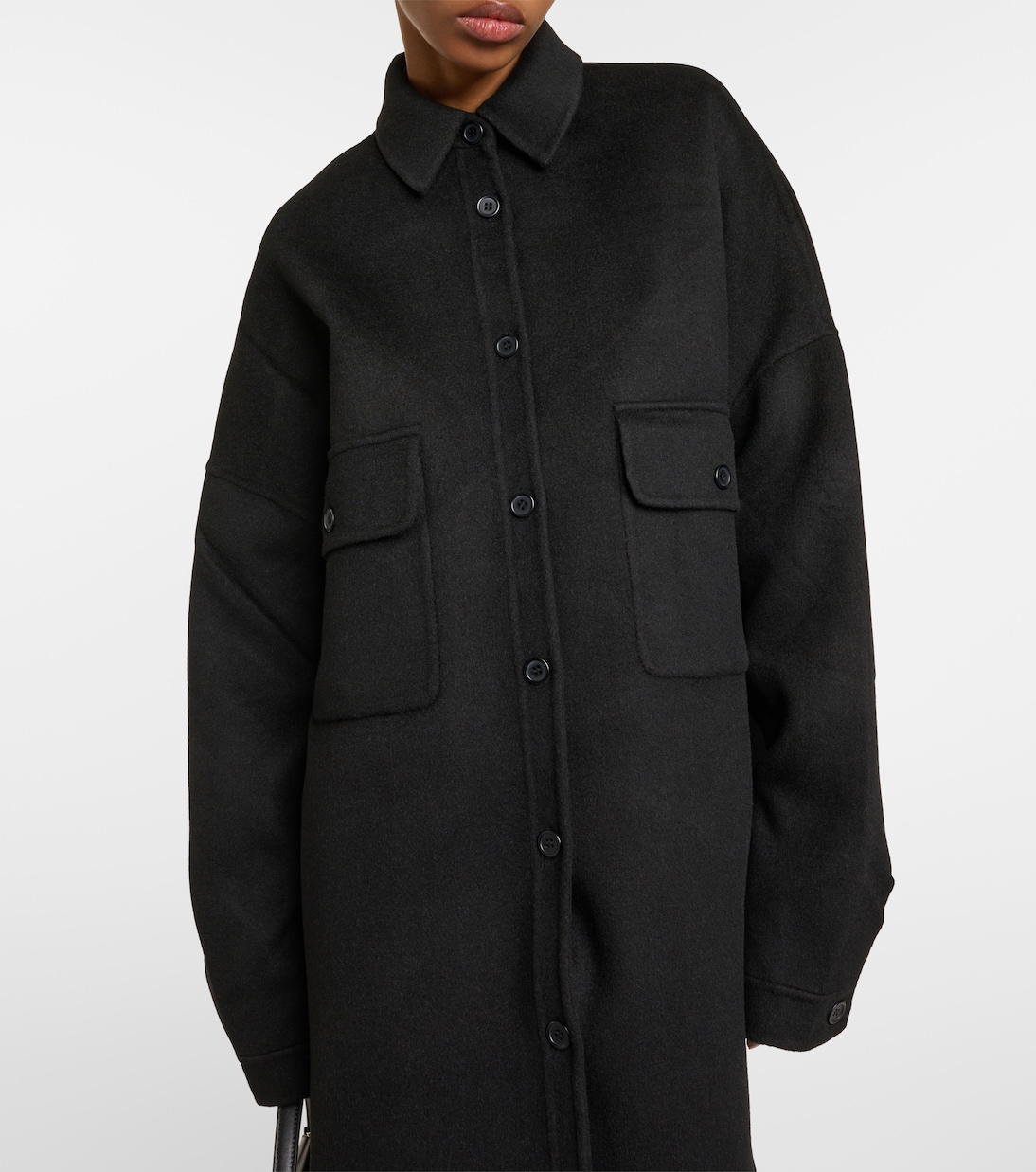 Hemdjacke Dallas aus einem Wollgemisch | The Frankie Shop