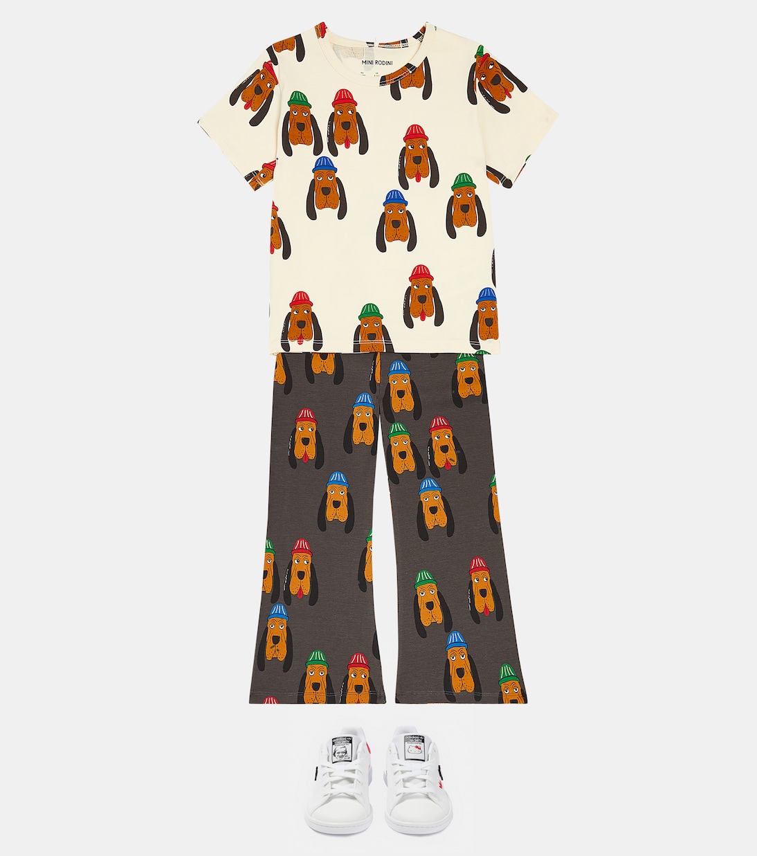 Pantalones flared Bloodhound de mezcla de algodón | Mini Rodini