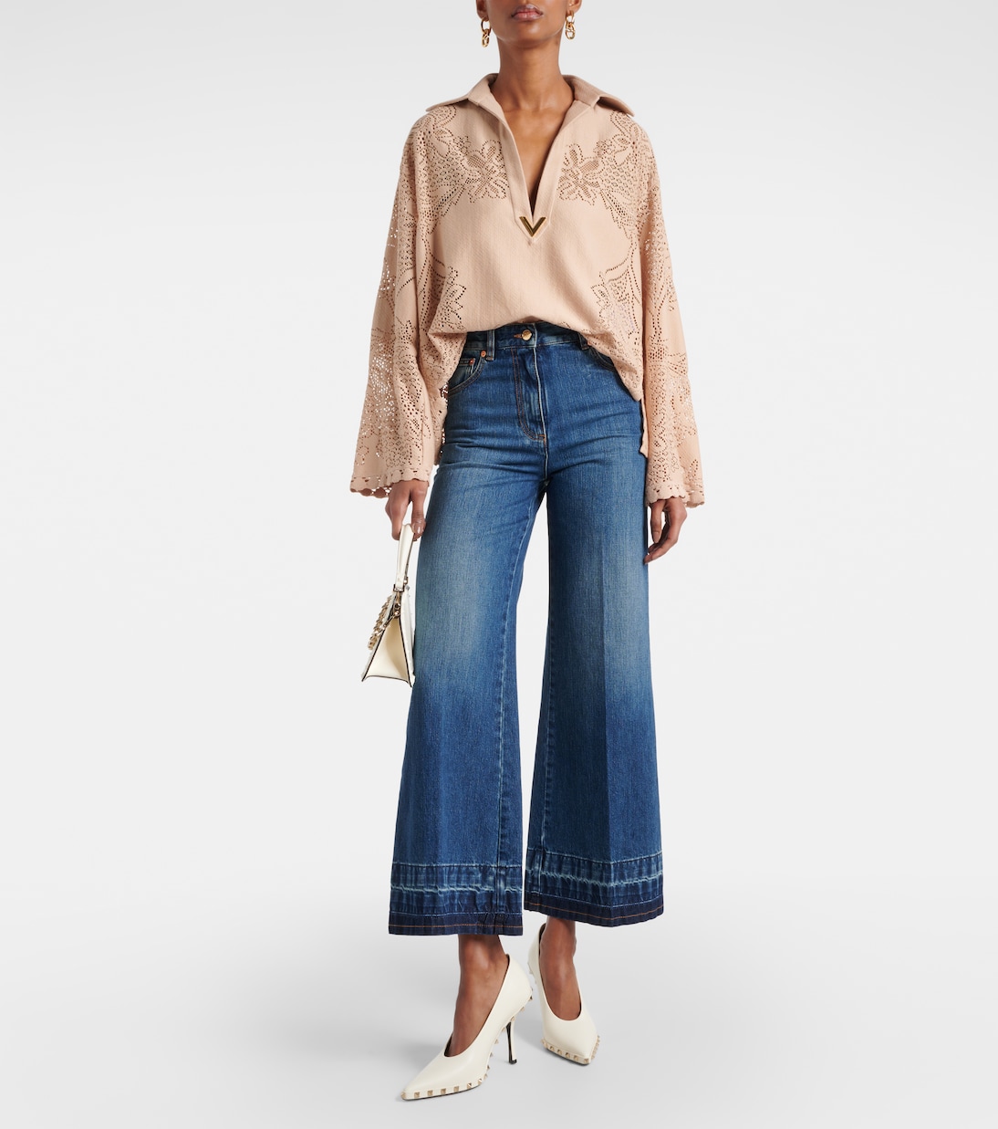 Jean flare à taille haute | Valentino