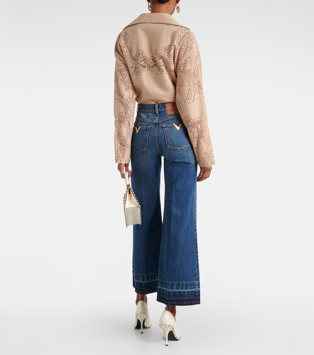 Jean flare à taille haute | Valentino