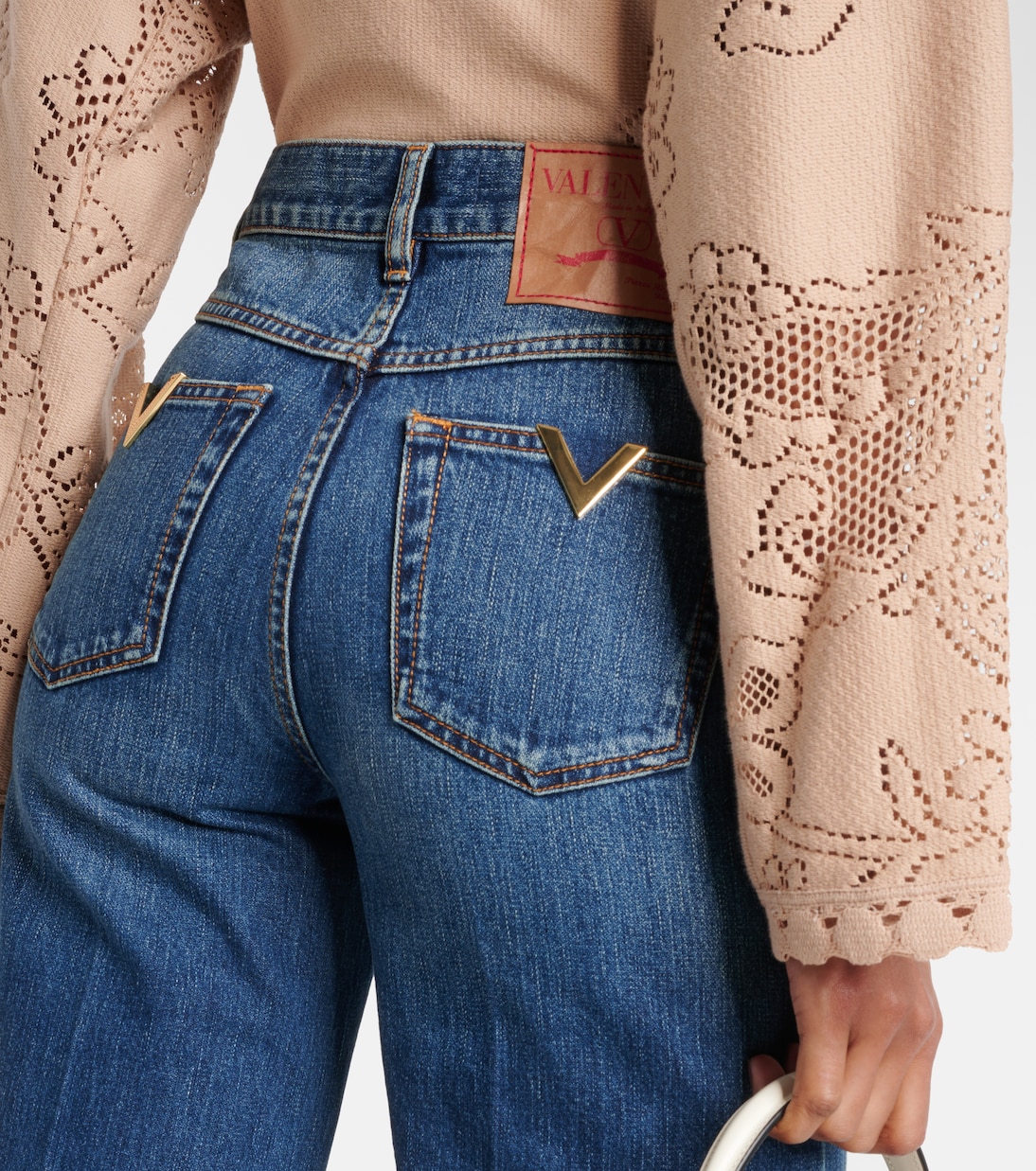 Jean flare à taille haute | Valentino