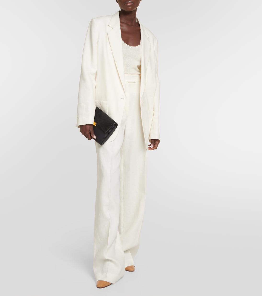 Blazer oversize Enza in lino | The Row