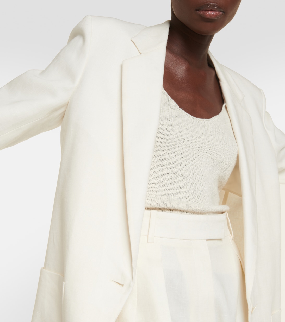 Blazer oversize Enza in lino | The Row