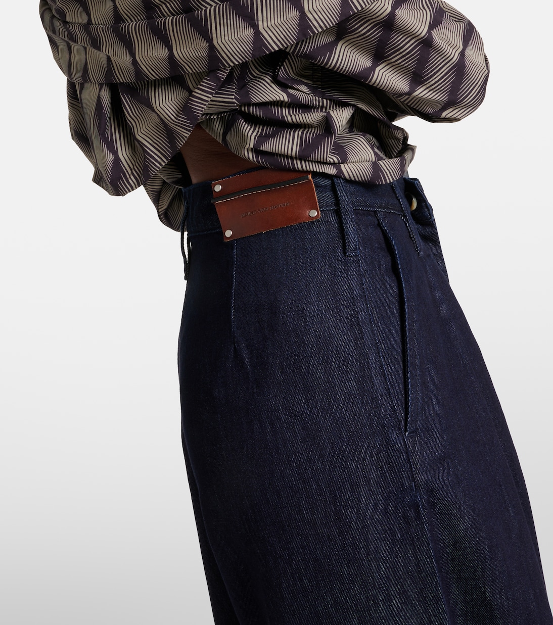 Jeans a gamba larga e vita alta | Dries Van Noten