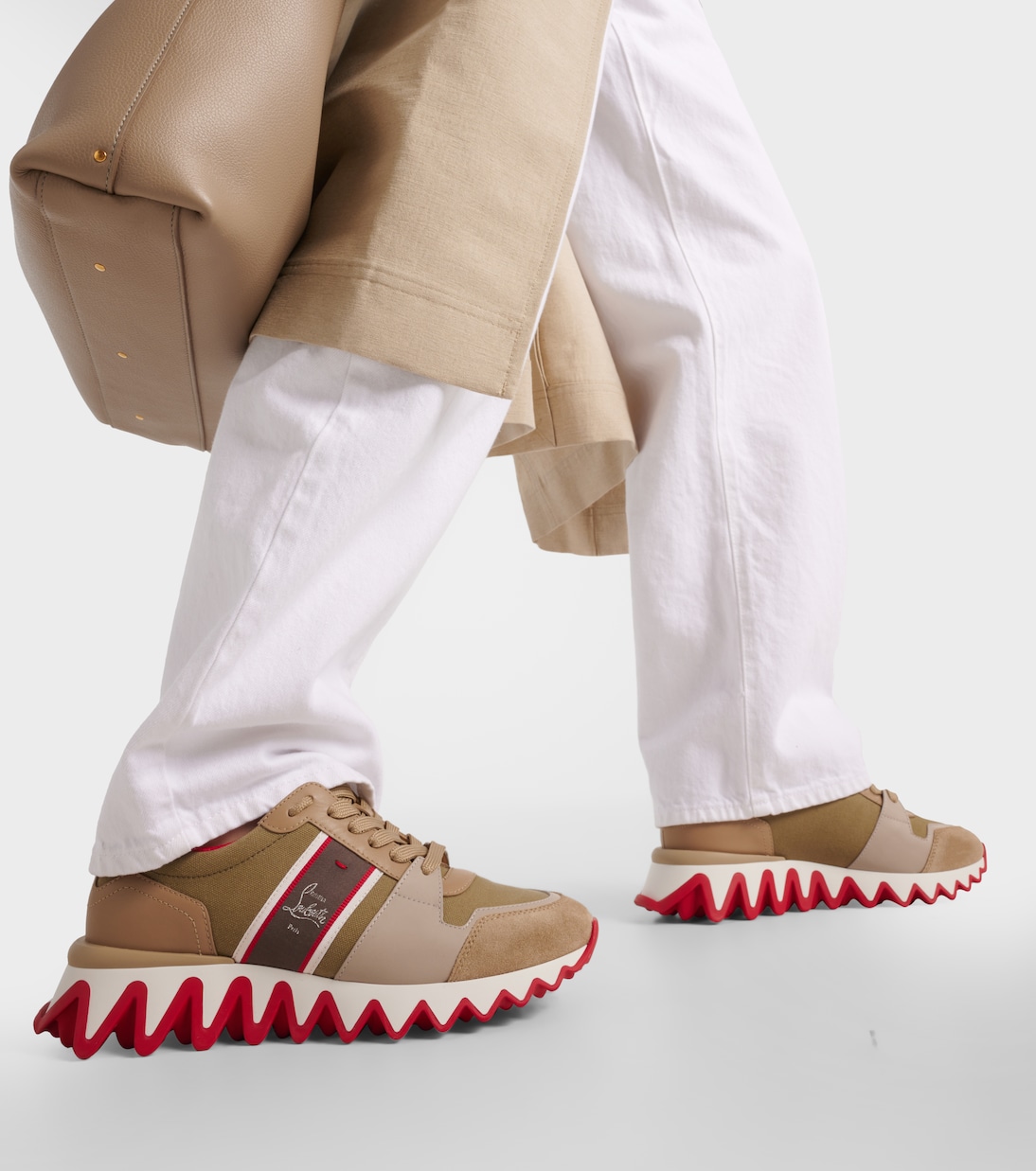 Sneakers Nastroshark aus Leder und Canvas | Christian Louboutin